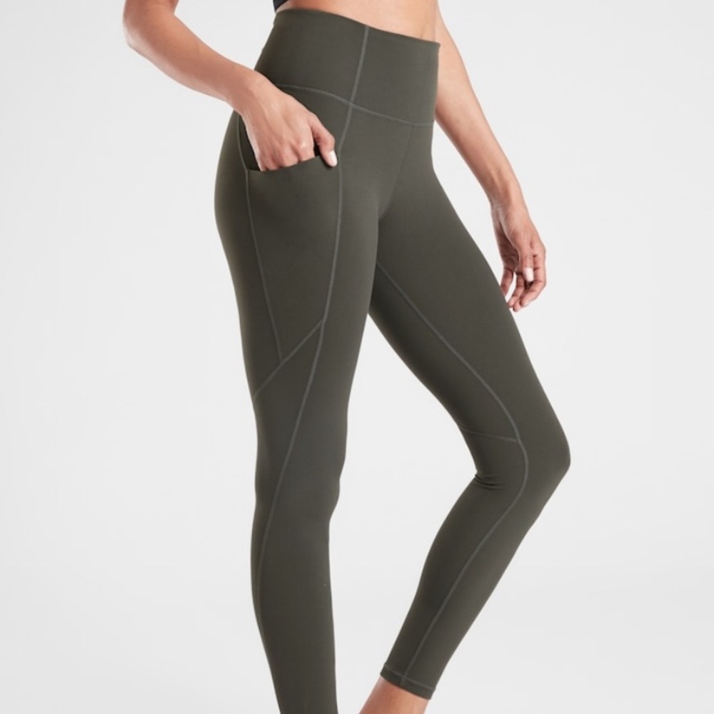 Green Athletha Leggings
